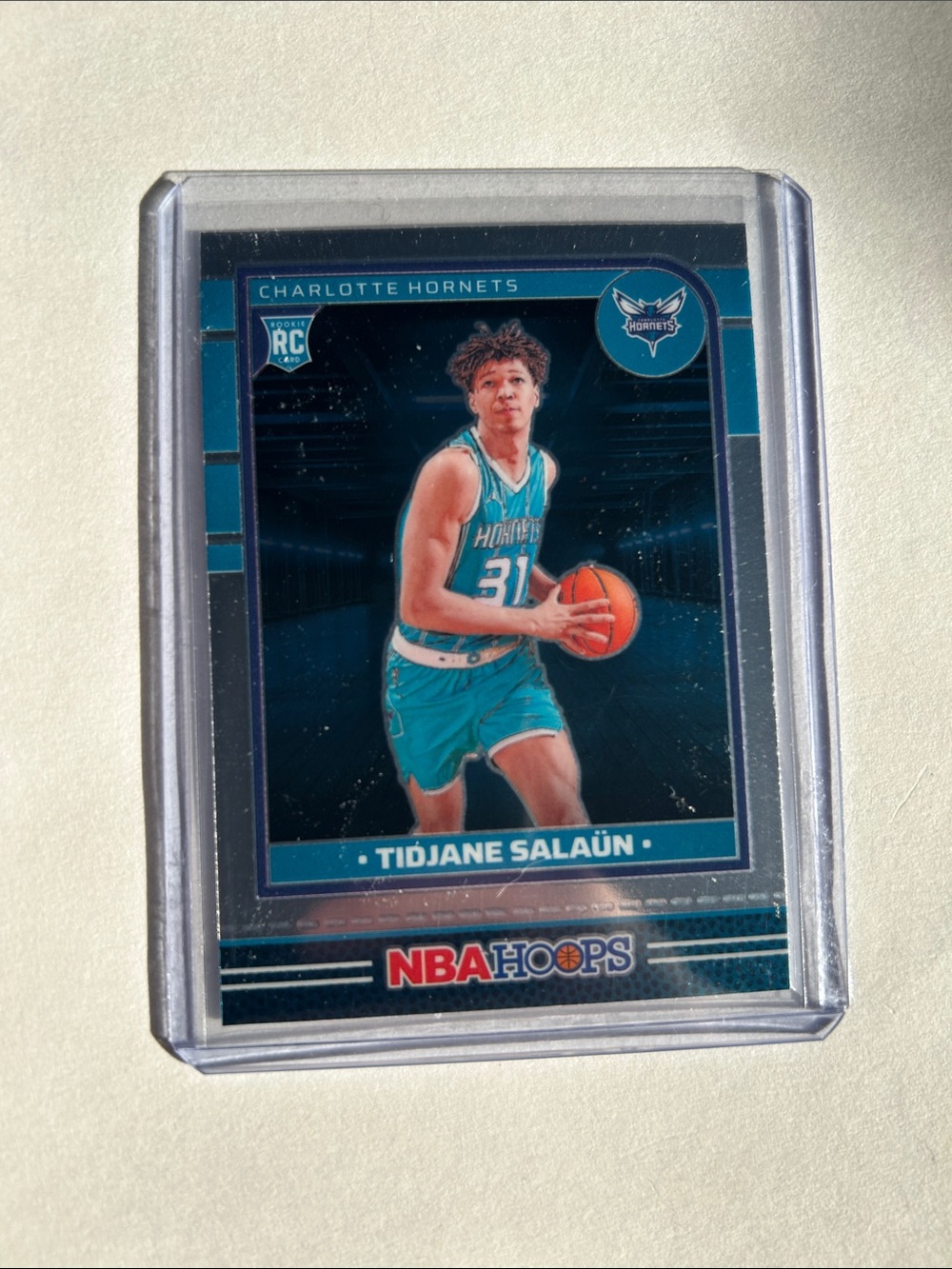 Tidjane Salaun Charlotte Hornets Basketball Rookie Card - Teal